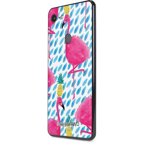Bouffants and Broken Hearts Party Flamingos Google Pixel 3 XL Skin